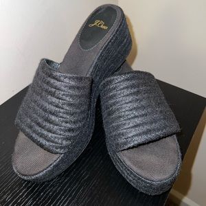 J. Crew espadrille wedge platform sandal size 8